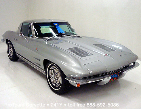 241Y1963 Corvette Split Window Coupe 327300 hp powerglide with factory 